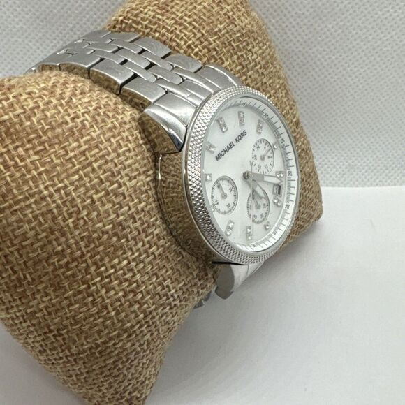 Michael Kors MK5020 Women Silver Stainless Steel Analog Dial Wrist Watch JNA257 main image 11